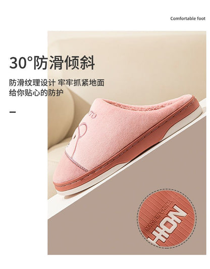 New 2025 Cotton Slippers for Men and Women, Winter Thick-Soled Non-Slip Indoor Warm Home Slippers for Men and Couples