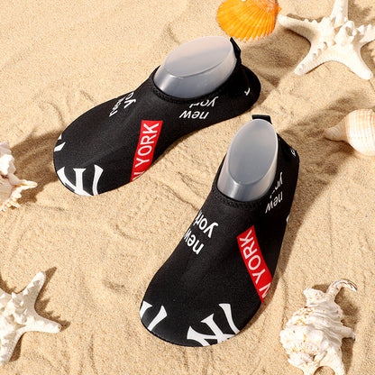 Cross-border new beach shoes quick-drying non-slip soft bottom outdoor wading shoes indoor fitness floor socks yoga shoes