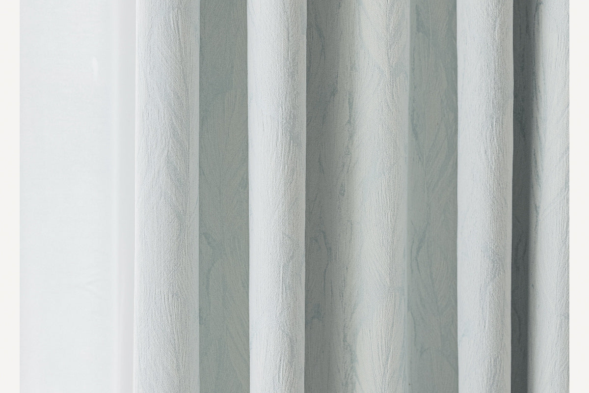 Cream Style Jacquard Curtain for Bedroom Premium Chenille Shading Living Room Bedroom French Light Luxury Shaoxing Curtain