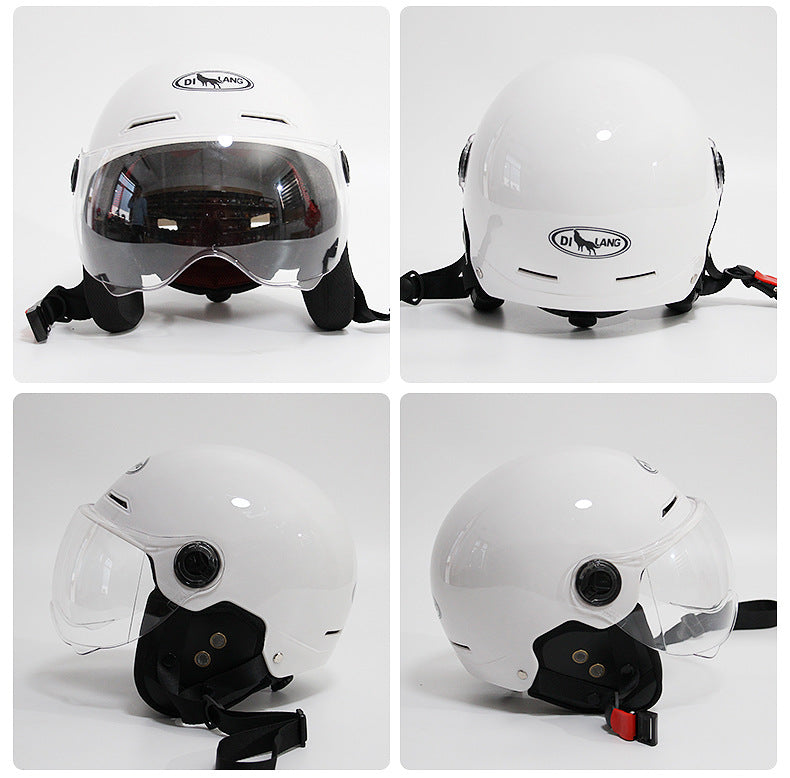 3C certification ear protection electric car helmet men and women summer sunscreen electric car helmet light half helmet manufacturers wholesale