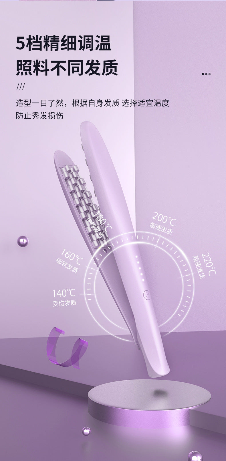 Arc Teeth Fluffy Splint Tin Paper Perm Pad Hair Short Small Lazy Man Artifact Male Hair Root Ironing Iron Curling Rod Female