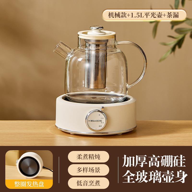 Health Pot Multi-functional Home Office Full Glass Flower Tea Pot Large Capacity Kettle Boiling Tea Pot Gift Box Gift