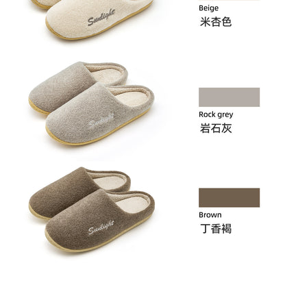 Silent Cotton Slippers for Women, Autumn and Winter 2026 New Model, Indoor Home Warm Plush Massage Detachable Cotton Slippers for Men