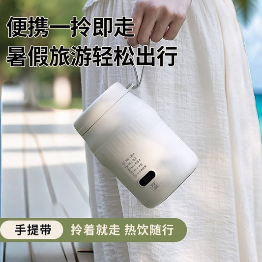 Travel Car Kettle Burning Water Cup Portable Kettle Small Constant Temperature Pot Electric Water Cup Heating Thermos Cup by PDG ibma