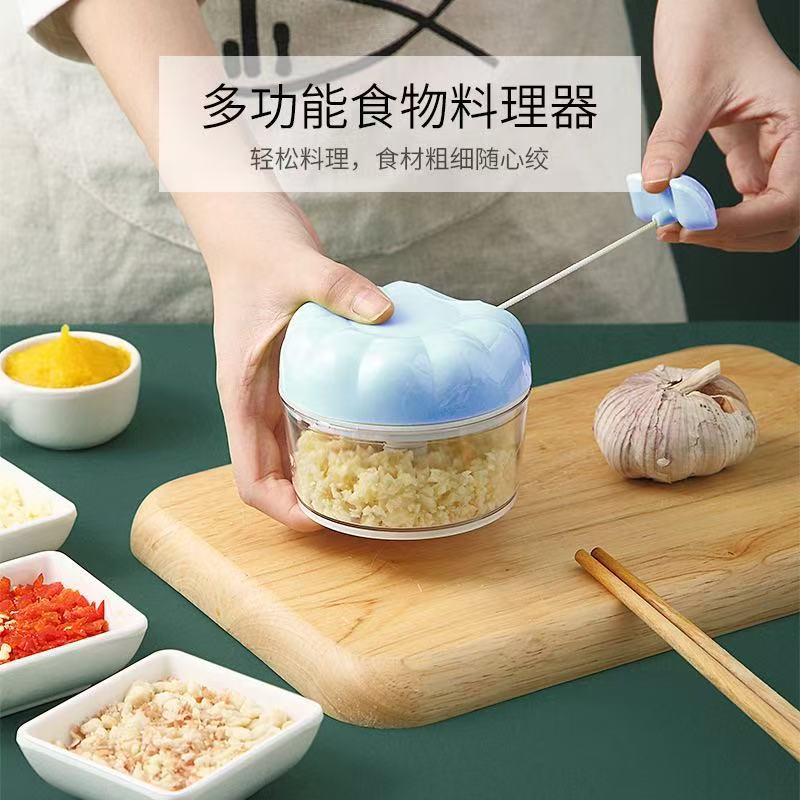 Manual Garlic Puller Household Garlic Mashed Artifact Supplementary Food Machine Meat Grinder Garlic Crusher Multi-Function Kitchen Artifact