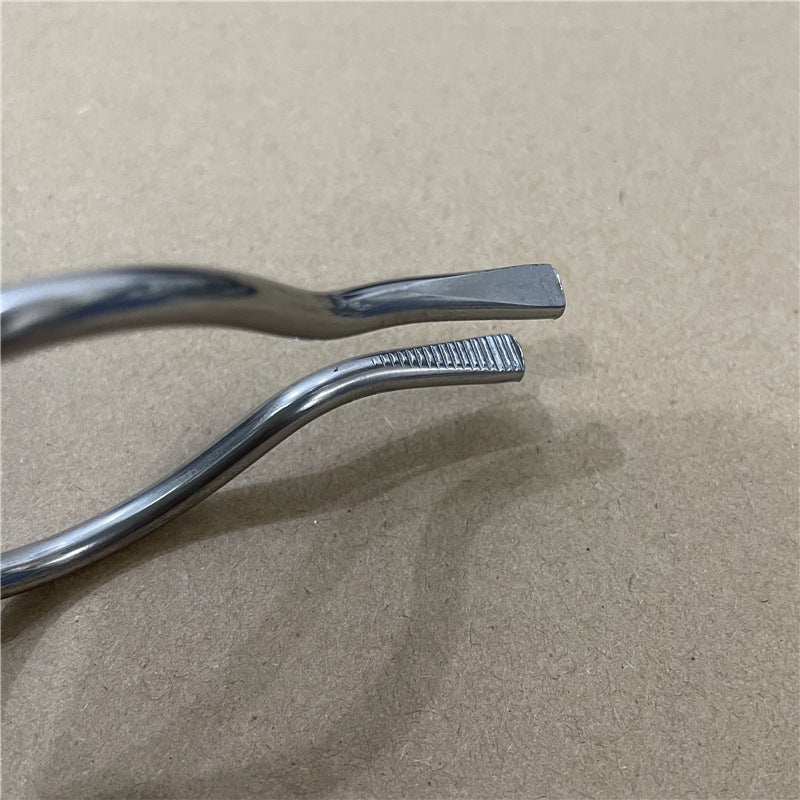Thickened Stainless Steel Crucible Clamp Laboratory Crucible Jacket Rumi High Temperature Ceramic Clamp Chemical Beaker Clamp Fire Clamp