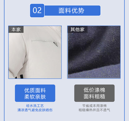 Cross-border New Smart Air-conditioning Clothing Jacket Clothes with Fan Outdoor Work Uniform Labor Protection Duty Fan Clothing
