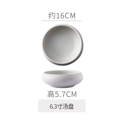 Retro Japanese Style Ceramic Bowl Creative Personality Household Rice Bowl Restaurant Special Snack Bowl Dessert Salad Bowl