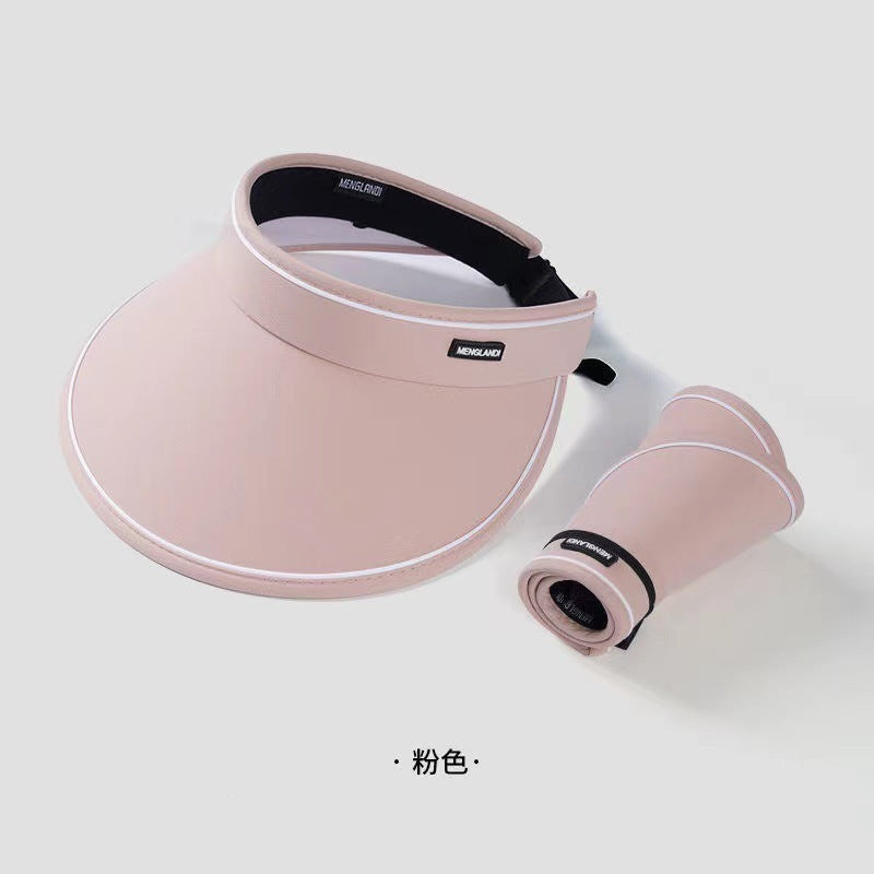 Upf50+ Large Brim Sun Hat for Women, Uv Protection, Open-Top Hat, Cycling Face-Covering Sun Hat, Breathable Ice Silk