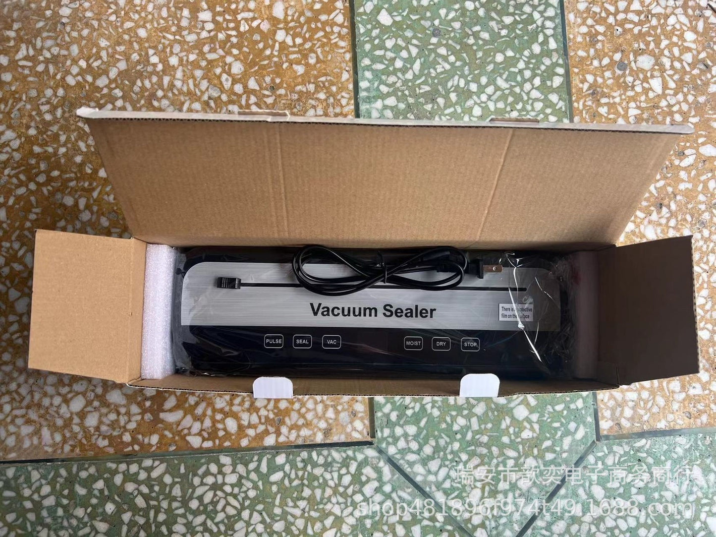 Vacuum Sealing Machine Food Preservation Machine Kitchen Plastic Household Vacuum Packaging Machine Wet and Dry Knife Cutting Sealing Machine