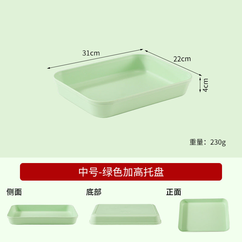 Commercial Deepening Tray Rectangular Kindergarten Plastic Storage Tray for Hot Pot Food Preparation Tray with Marinated Flavor Marinated Dishes Display Tray