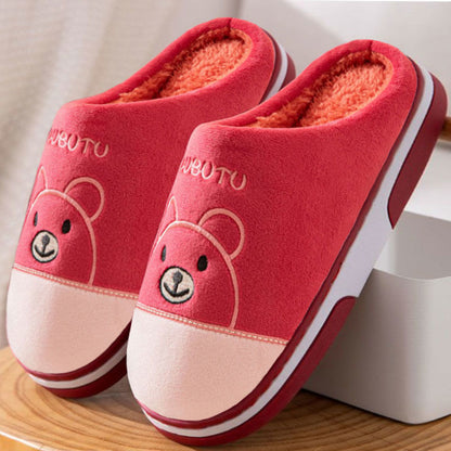 New 2025 Cotton Slippers for Men and Women, Winter Thick-Soled Non-Slip Indoor Warm Home Slippers for Men and Couples