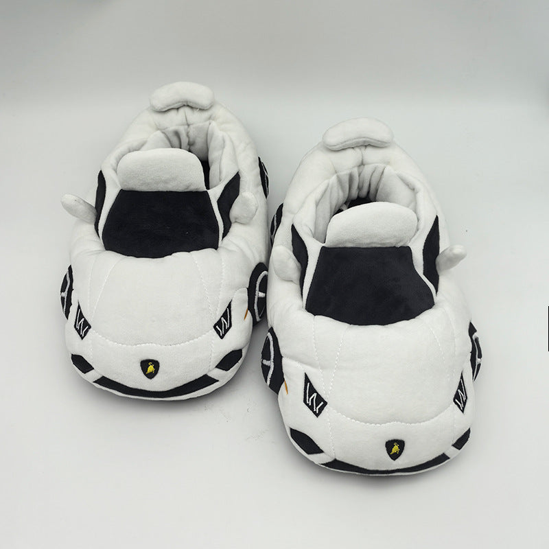 In-Stock Cross-Border Hot-Selling Racing Slippers Lamborghini Non-Slip Warm Home Cotton Shoes Winter Closed-Toe