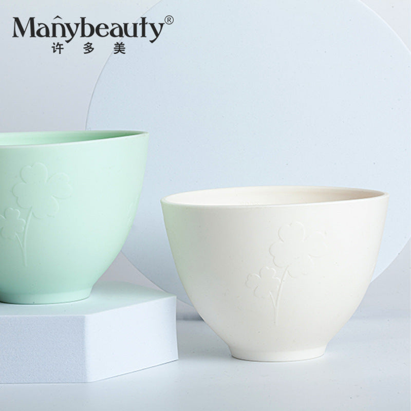 Silicone Mask Bowl, Soft Mask Bowl, Spoon Stick, Mixing Tool, Three-Piece Set, Scraper, Beauty Salon Facial Spa Special