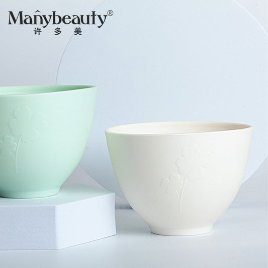 Silicone Mask Bowl, Soft Mask Bowl, Spoon Stick, Mixing Tool, Three-Piece Set, Scraper, Beauty Salon Facial Spa Special
