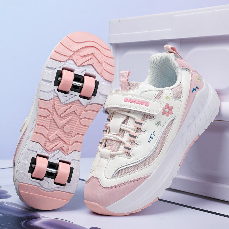Girls' Roller Skates, Sports Shoes, New Kidsren's Walking Shoes, Medium and Large Kidsren's Dad's Shoes, Girls' Roller Skates, Running Shoes