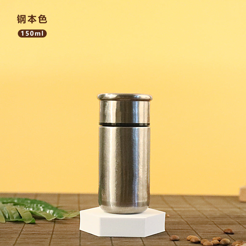 Capsule Bird's Nest Titanium Cup Women's Car Mini Insulated Cup Portable Compact 150ml Pocket Cup Pure Titanium Water Cup