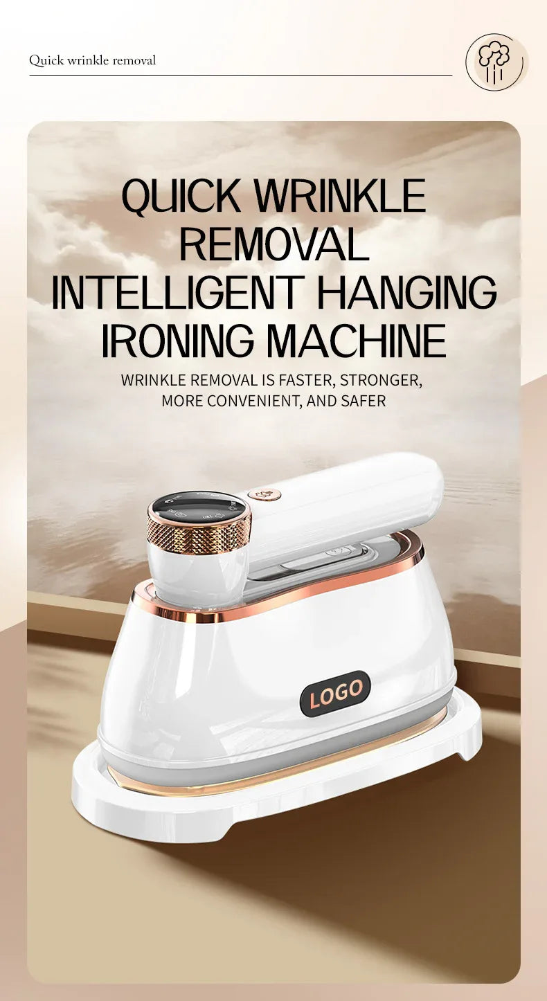 2025 New Ai Smart LED Digital Display Handheld Steam Iron Home Travel Portable Steam Iron 1200W High Power Handheld Hanging Iron