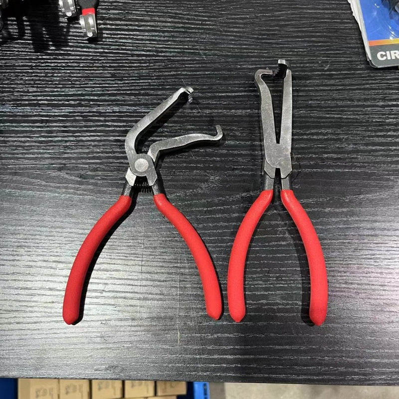 Red and black elbow 60 degree power-off pliers bolt pliers multi-purpose pliers car oil pipe separation harness pliers cross-border pliers