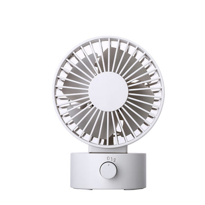 Muji Same New Product Fan Desktop Mini USB Fan 4inch Small Fan Macaron Rechargeable Small Fan