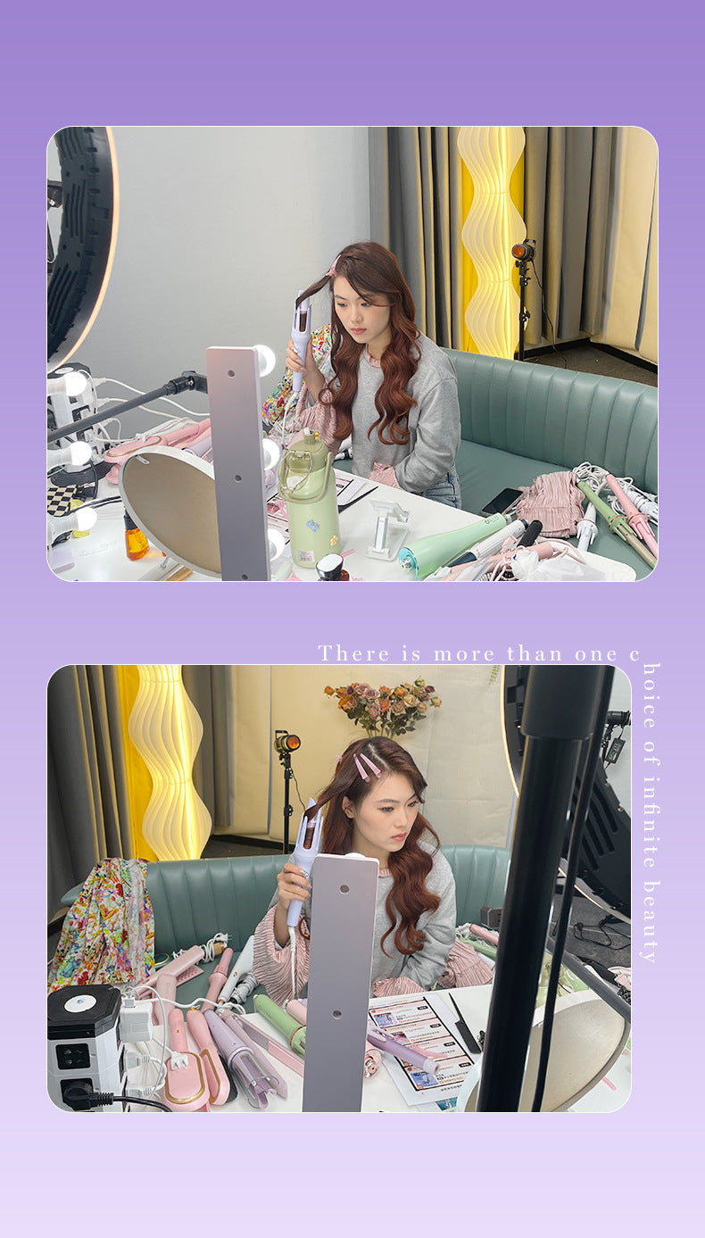 Foreign trade cross-border 32m full-automatic curling iron negative ion does not hurt hair groove electric curling iron perm female big wave