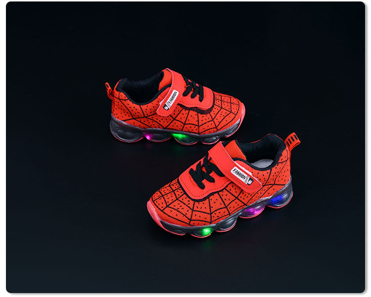 Spring and Autumn Kidsren's Shoes, Kidsren's Luminous Light Shoes, Men's and Women's Running Shoes, Baby Flash Shoes, Led Light-Up Sports Shoes, Mesh
