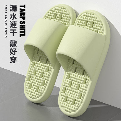 Mute Leakage Slippers Women's Bathroom Bath Non-Slip Home Indoor Toilet Hollow Hole Eva Slippers
