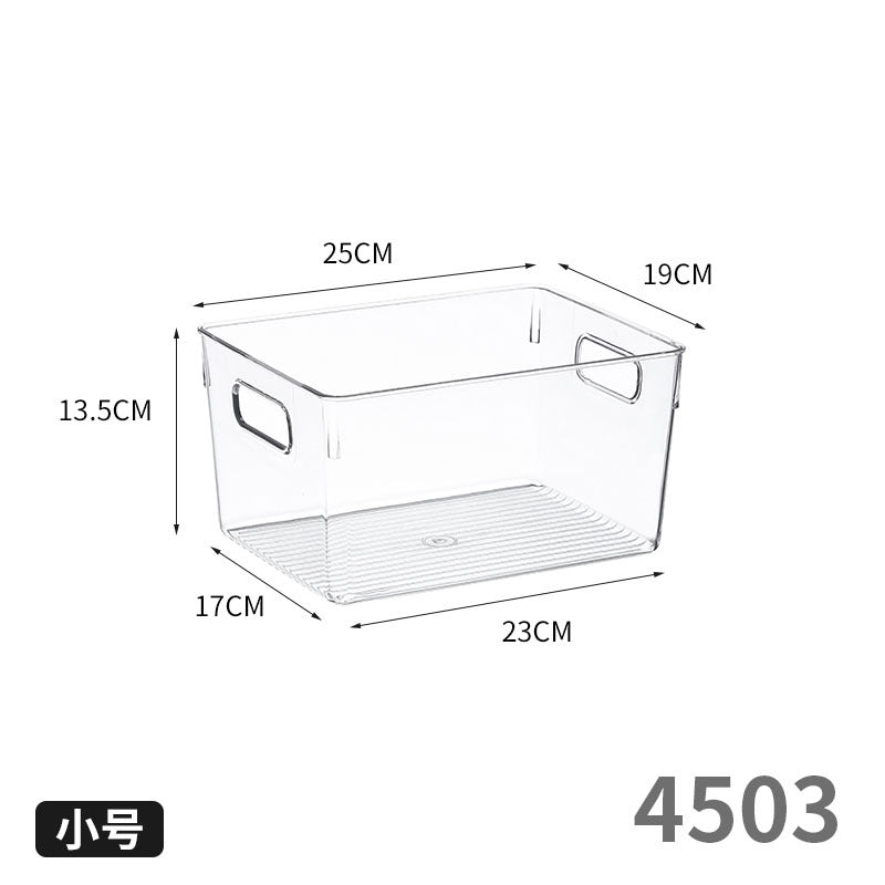 Enlarge 40cm Long Transparent Box Narrow Long Square Storage Box 15cm Wide Water-tight Drawer Finishing