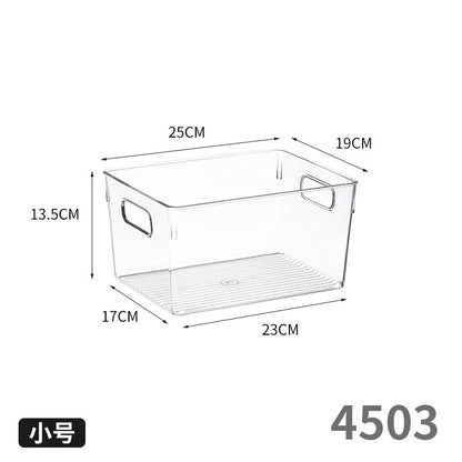 Enlarge 40cm Long Transparent Box Narrow Long Square Storage Box 15cm Wide Water-tight Drawer Finishing