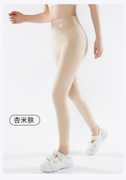 Shark pants women can wear spring and summer thin 2025 new anti-light leggings belly hip fitness yoga pants