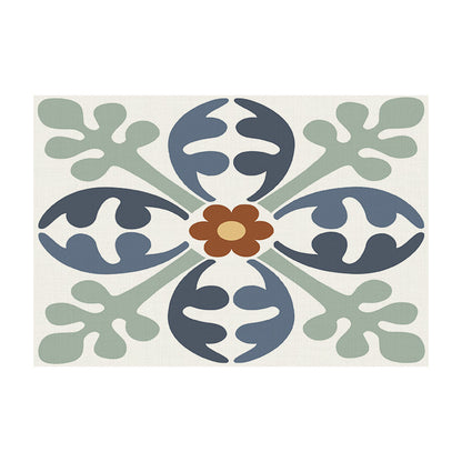 Temu Cross-Border New Product Ins Style Small Fresh Placemat Digital Printing Square Insulation Mat Restaurant Table Mat Wholesale