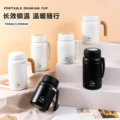 Cross-border Stainless Steel Large Capacity Outdoor Sports Water Cup 316 Tea Water Separation Thermos Cup High Color Value Student Water Cup