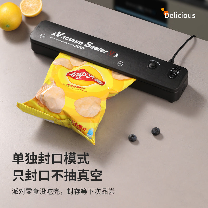 Vacuum sealing machine small household food packaging machine automatic sealing cooked food compression plastic sealing Preservation Machine