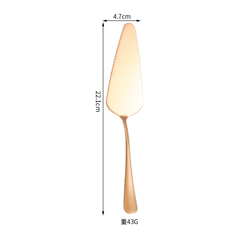 Cross-border Stainless Steel Cake Knife Shovel suit Kitchen Pizza Cutter Creative Baking Household Cream Shovel Knife Gift Box
