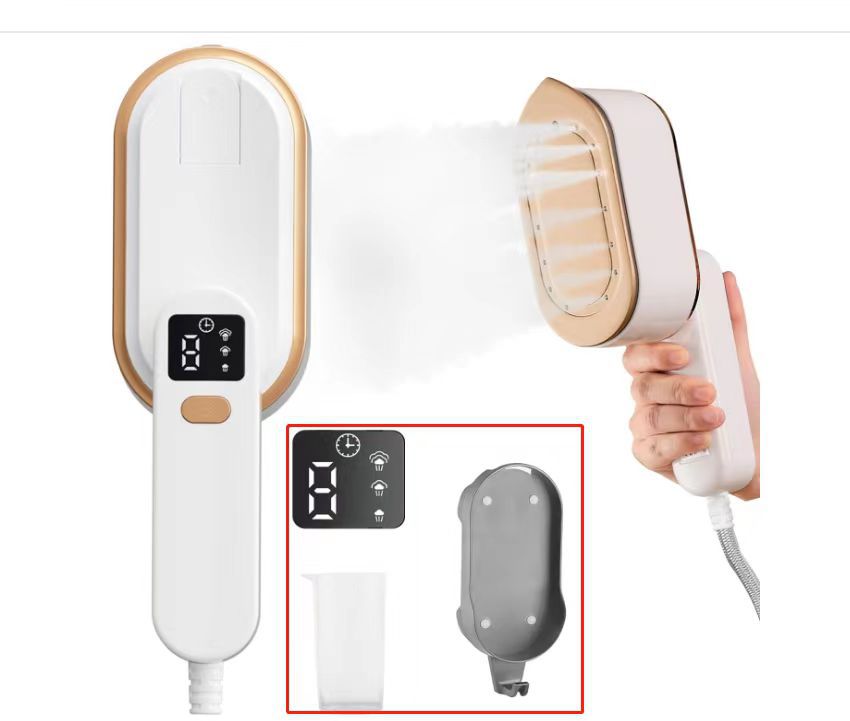 Popular Household Electric Iron with Three-Speed Digital Display, Wall-Mountable Ironing Machine, Student Dormitory Ironing Iron, Handheld Garment Steamer