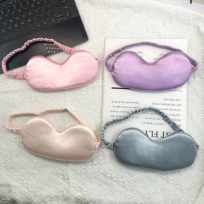 Simulated Silk Eye Mask Double-Sided Lunch Break Sleep Shading Stereo Cloud Breathable Eye Mask to Relieve Eye Fatigue and Sleep