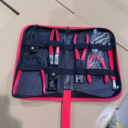 Red and black elbow 60 degree power-off pliers bolt pliers multi-purpose pliers car oil pipe separation harness pliers cross-border pliers