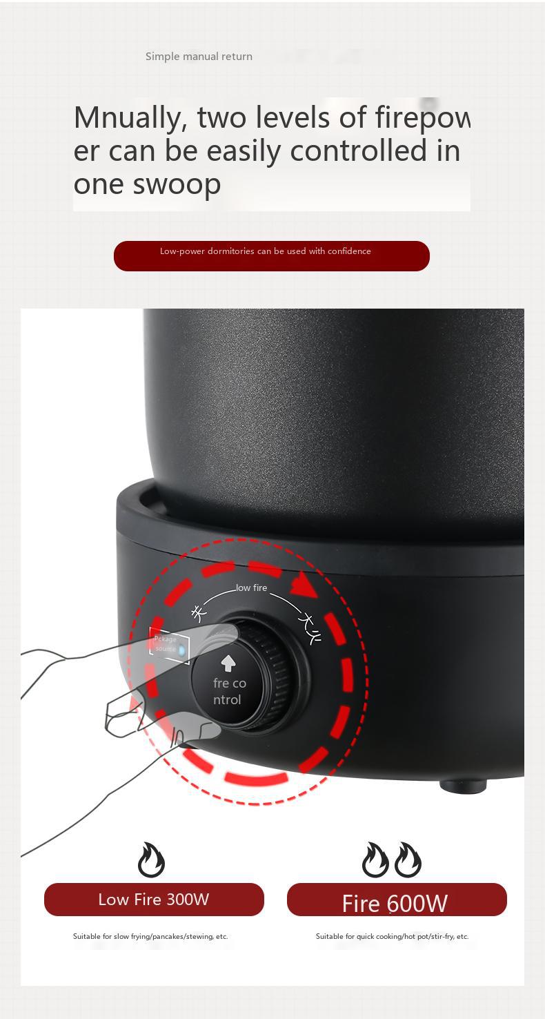 Cross-border 110V/220V English packaging household full-automatic multifunctional split 1.8-liter electric cooking pot European, British and American regulations