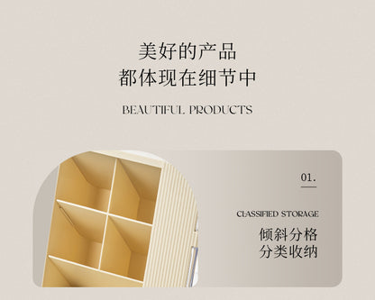 Makeup Brush Storage Box, Dressing Table, Large-Capacity Desktop, High-Looking Brush Pen Holder, Eye Shadow Brush, Eyebrow Pencil, Lipstick Shelf