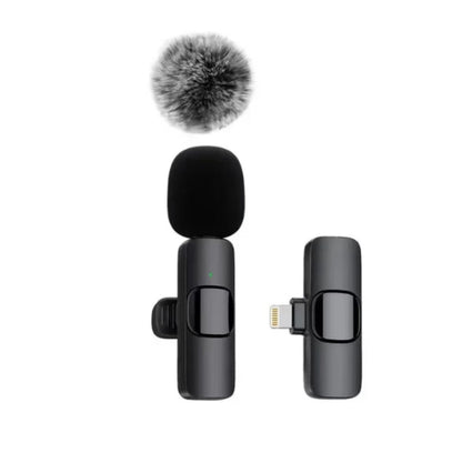Cross-border new wireless collar clip microphone factory portable audio video recording mini K1 microphone