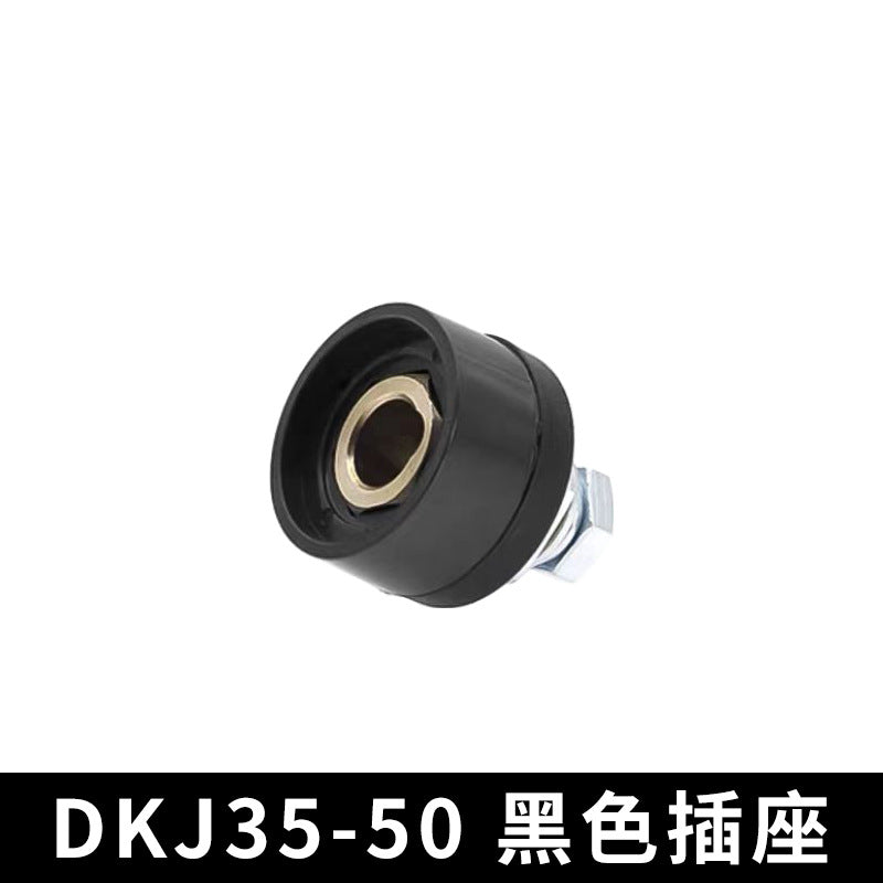 Welding Machine Quick Connector Dkj25-35-50-70 Square All-Copper European Quick-Plug Welding Head Cable Connector
