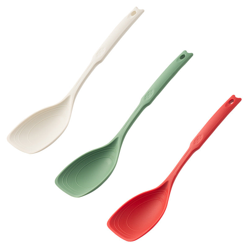 Multi-functional silicone spatula soup spoon kitchen daily food kitchen complementary food tool non-stick pan spatula spoon high temperature resistant kitchenware