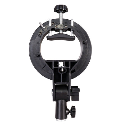 Factory Direct Sales Hot Shoe Lamp Holder Round Short Handle S Chuck Flash Light Stand Baorong Exquisite Mouth Base S Bracket