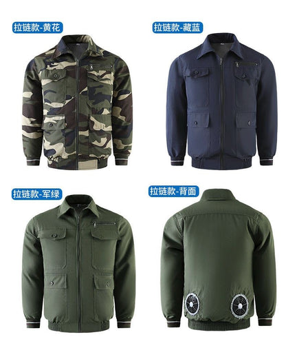 25 New Air-conditioning Clothes with Fan Outdoor Work Air-conditioning Shirt Factory Direct Cross-border Wholesale Exclusive