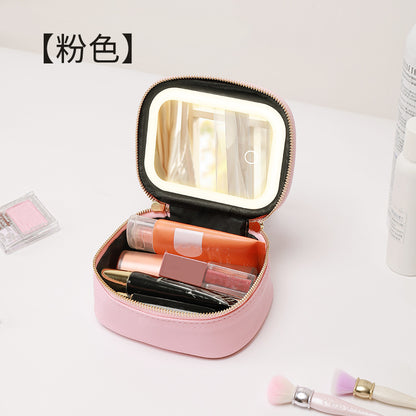Cosmetic Bag with LED Light Portable small size Cosmetic Case Travel Cosmetic Storage Box