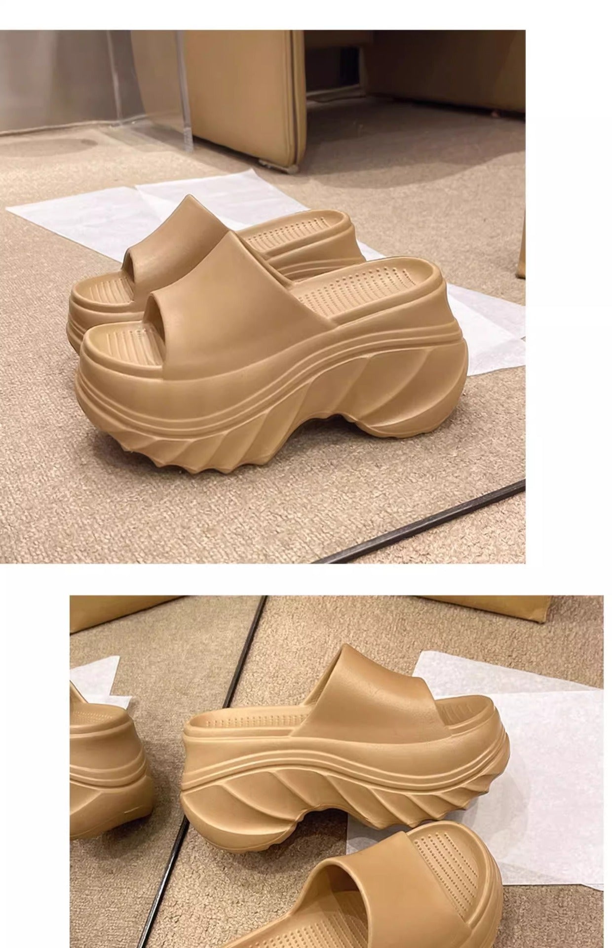 9CM height-increasing thick-soled slippers women's summer sandals EVA high-end non-slip non-smelly feet home wear wholesale
