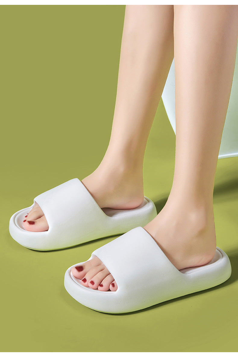 Korean Style Non-Slip Soft-Soled Eva Slippers for Women in Summer Bathroom Bathing Couples Thick-Soled Home Sandals