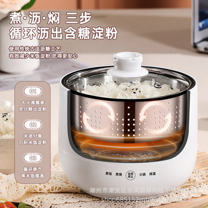 Mini Electric Rice Cooker Small Intelligent Multi-functional Household Dormitory Electric Non-stick Cooker Electric Rice Cooker Small Electric Cooker