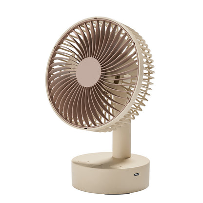 Cassidorf small fan office desktop fan USB6 inch shake head rechargeable desktop bedside fan long endurance