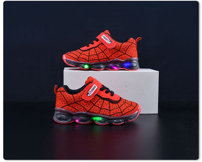 Spring and Autumn Kidsren's Shoes, Kidsren's Luminous Light Shoes, Men's and Women's Running Shoes, Baby Flash Shoes, Led Light-Up Sports Shoes, Mesh